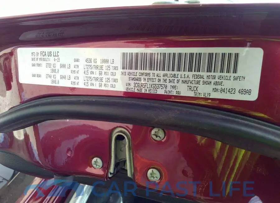 3C6UR5FL1KG537570# 9
