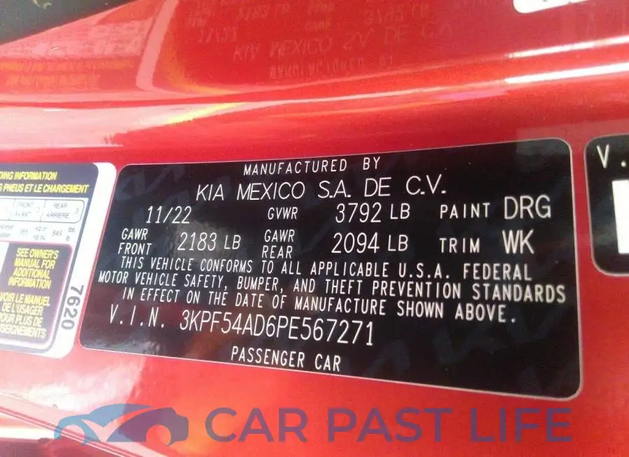 3KPF54AD6PE567271# 9