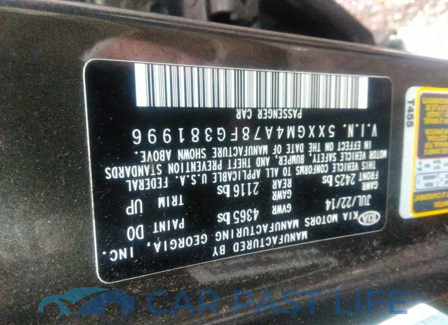 5XXGM4A78FG381996# 9