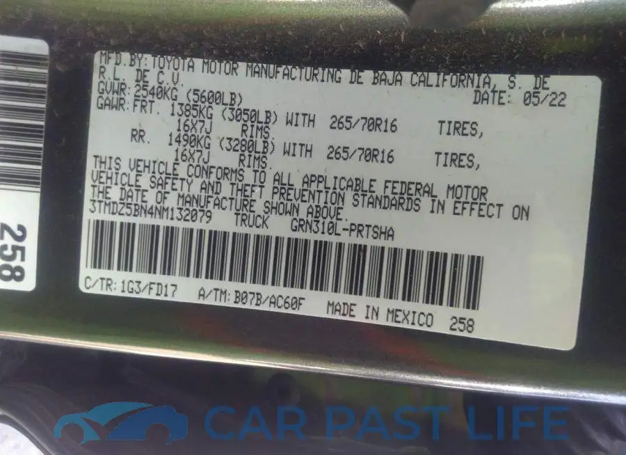 3TMDZ5BN4NM132079# 9