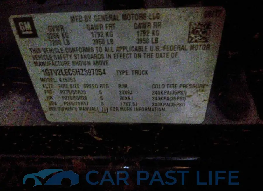 1GTV2LEC5HZ397054# 9