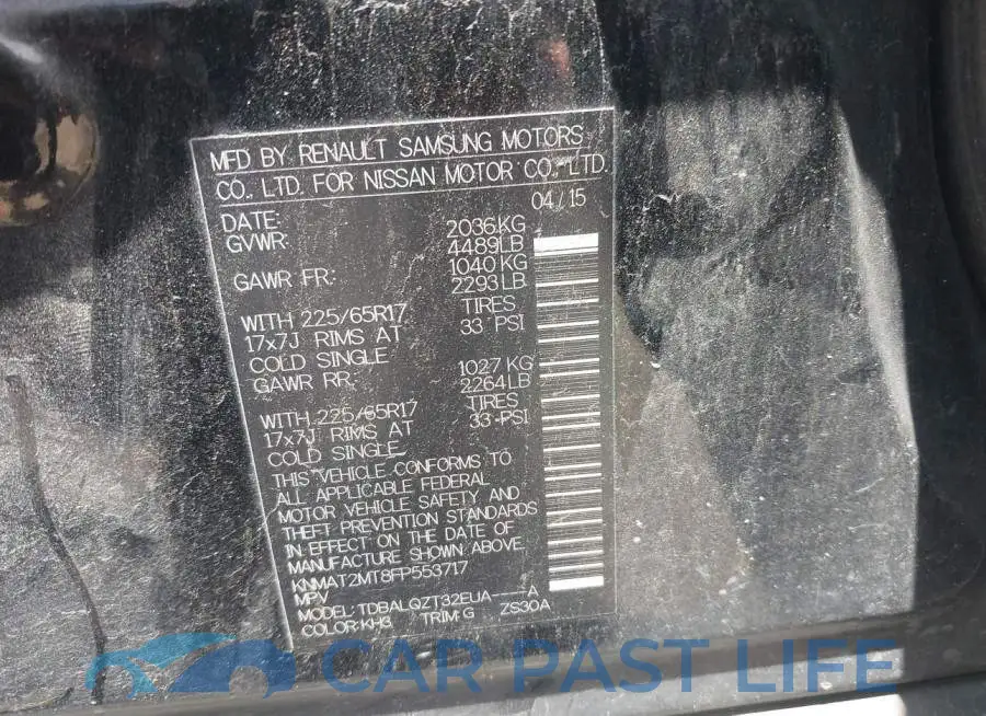 KNMAT2MT8FP553717# 9