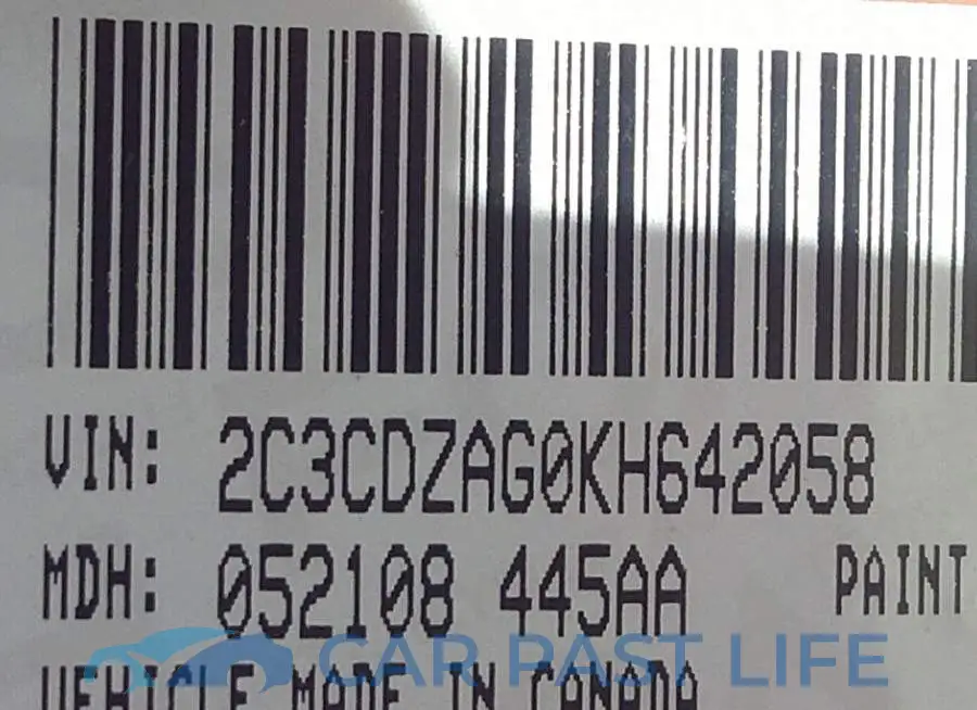 2C3CDZAG0KH642058# 9
