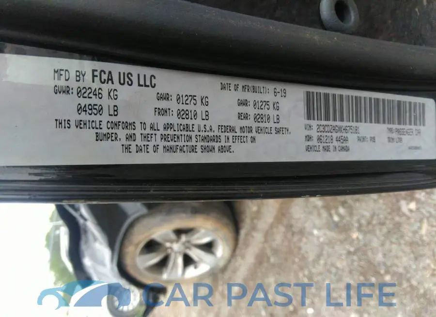 2C3CDZAGXKH675181# 9