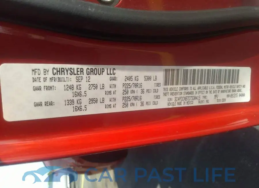 3C4PDCAB7DT530415# 9