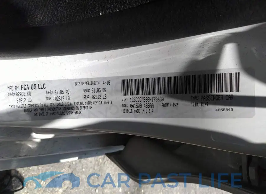 1C3CCCAB3GN179030# 9