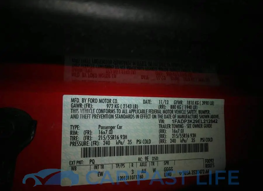 1FADP3K29EL212842# 9