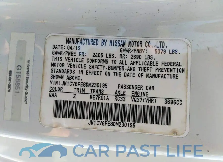 JN1CV6FE8DM230195# 9