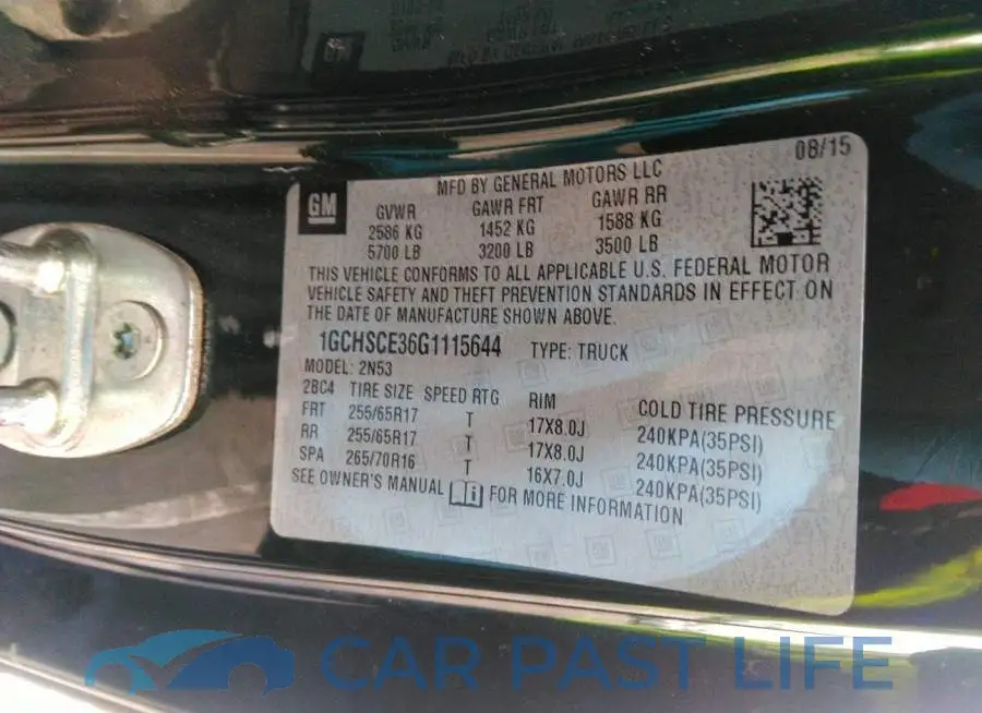 1GCHSCE36G1115644# 9