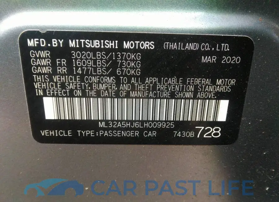 ML32A5HJ6LH009925# 9