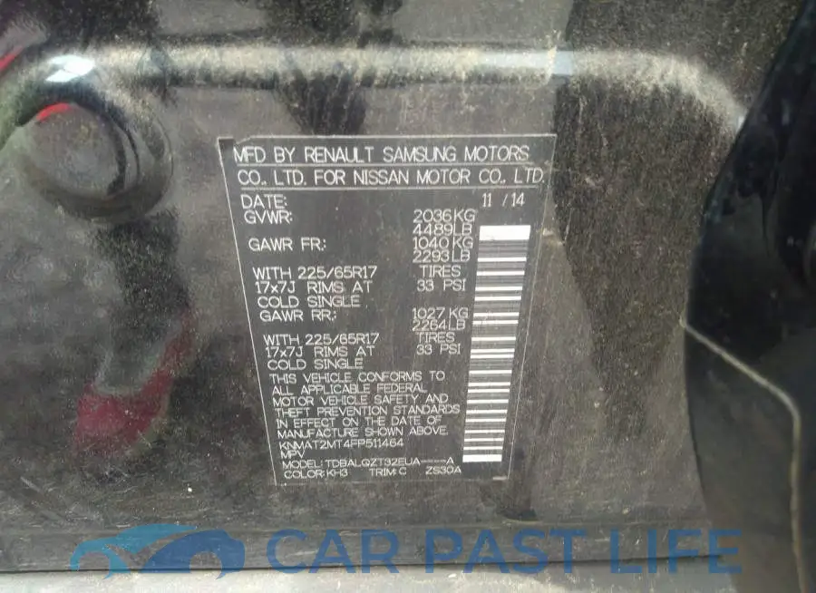KNMAT2MT4FP511464# 9