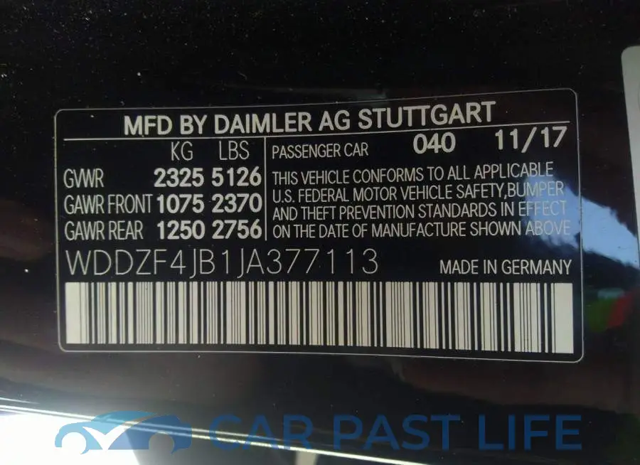 WDDZF4JB1JA377113# 9