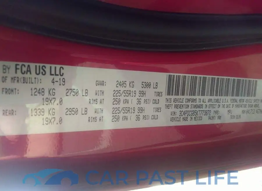 3C4PDCGB5KT773872# 9