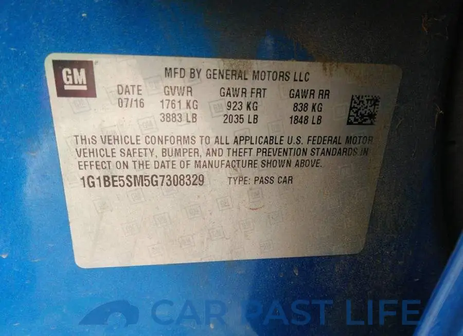 1G1BE5SM5G7308329# 9