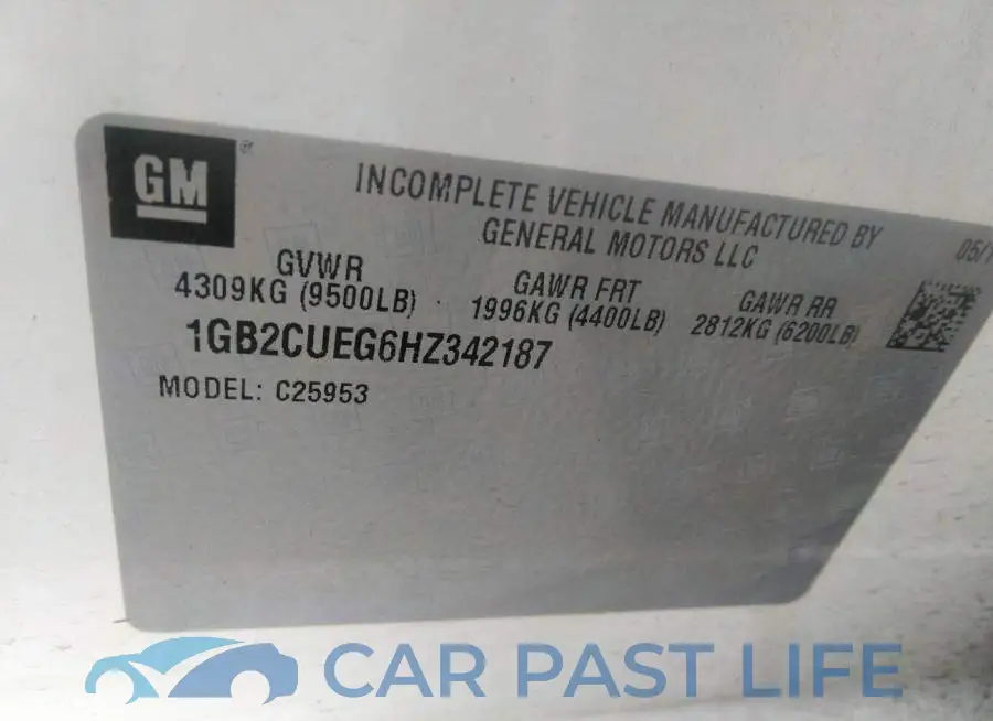 1GB2CUEG6HZ342187# 9