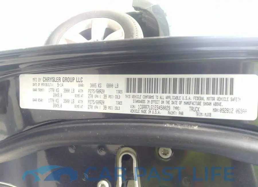 1C6RR7LG1ES450029# 9