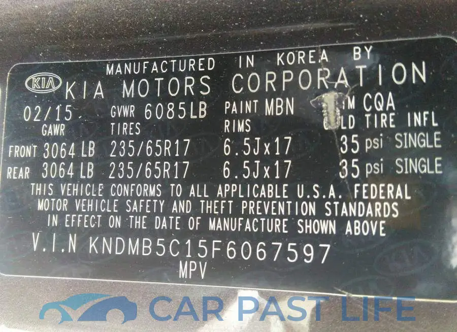 KNDMB5C15F6067597# 9