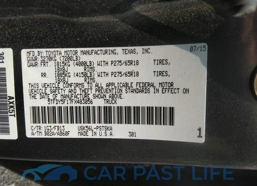5TFDY5F17FX483056# 9