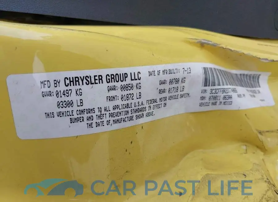 3C3CFFBR2DT740026# 9
