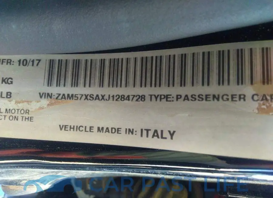 ZAM57XSAXJ1284728# 9