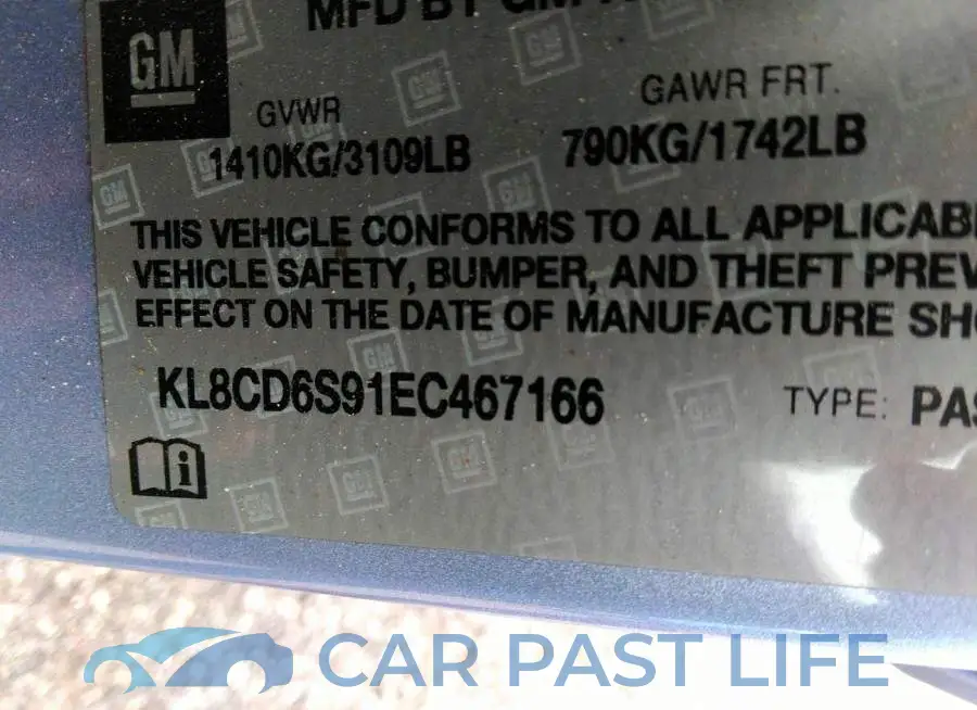 KL8CD6S91EC467166# 9