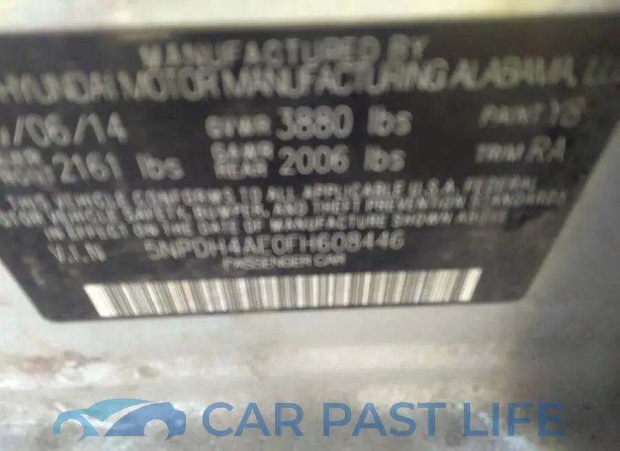 5NPDH4AE0FH608446# 9