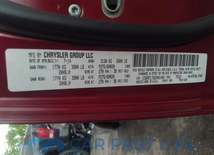 1C6RR7LT0ES401403# 9