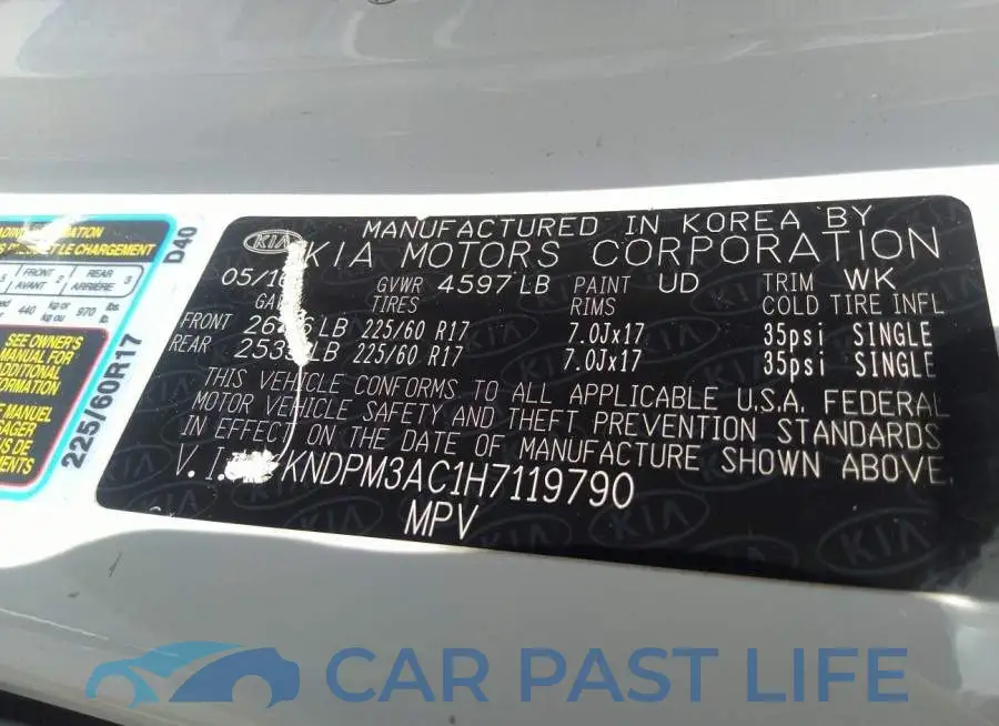 KNDPM3AC1H7119790# 9