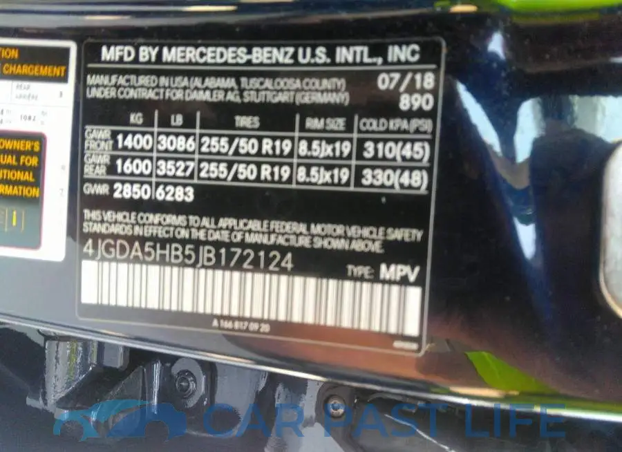 4JGDA5HB5JB172124# 9