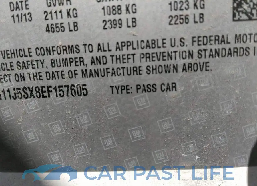 1G11J5SX8EF157605# 9