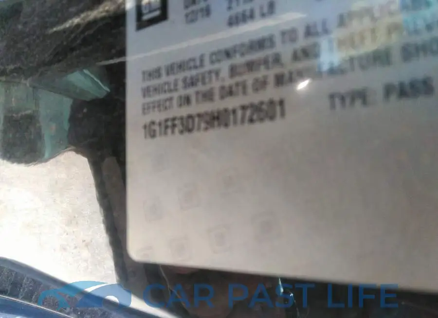 1G1FF3D79H0172601# 9