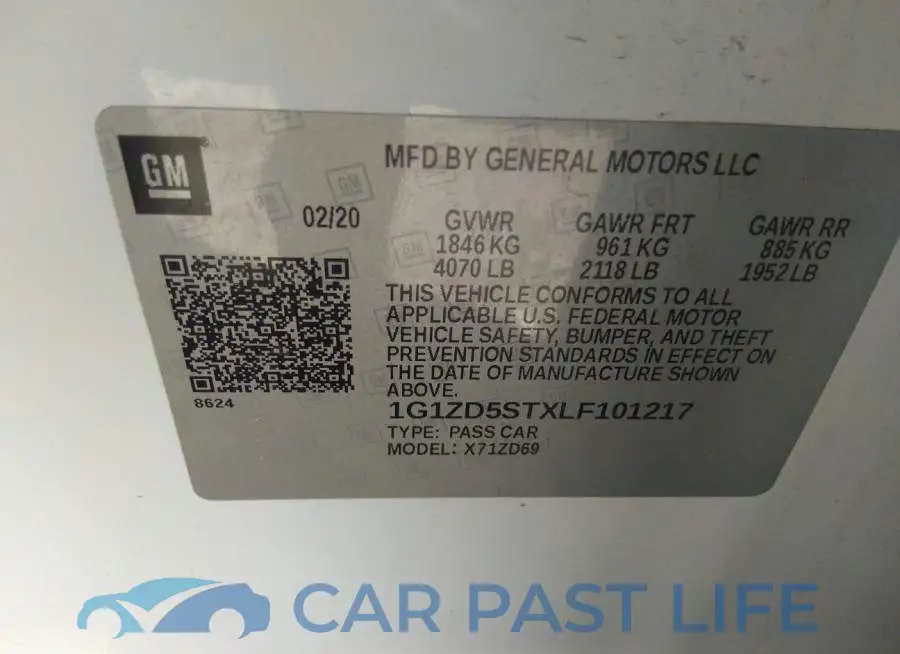 1G1ZD5STXLF101217# 9