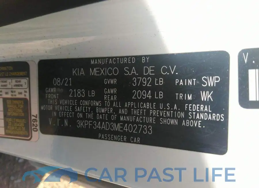3KPF34AD3ME402733# 9