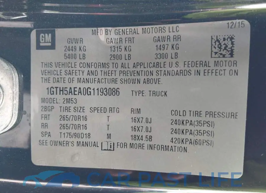 1GTH5AEA0G1193086# 9