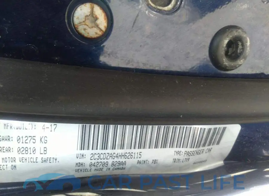 2C3CDZAG4HH626115# 9