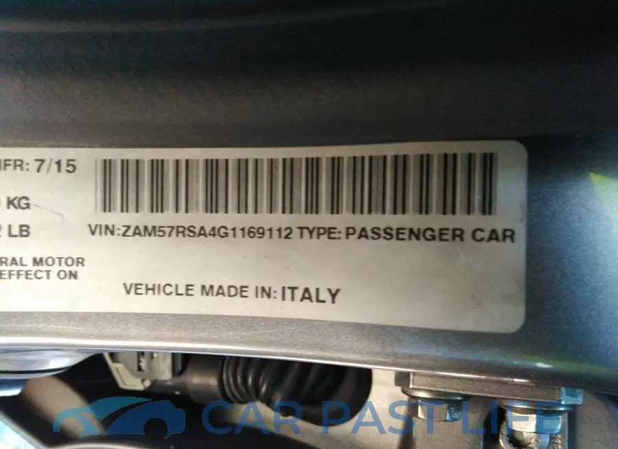 ZAM57RSA4G1169112# 9