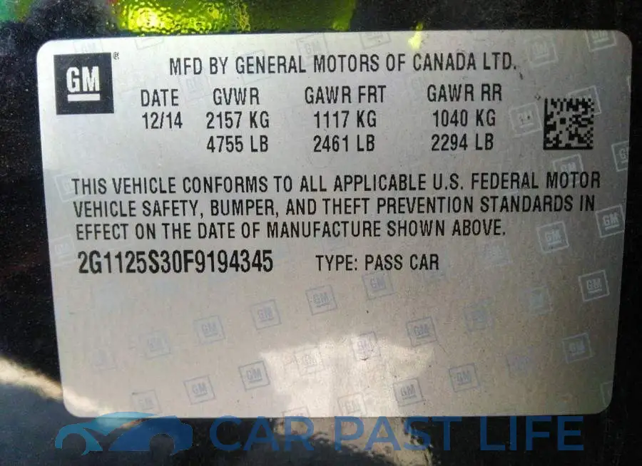 2G1125S30F9194345# 9