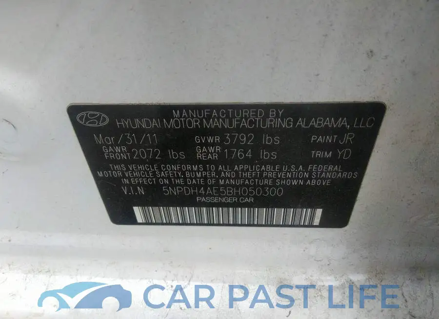 5NPDH4AE5BH050300# 9