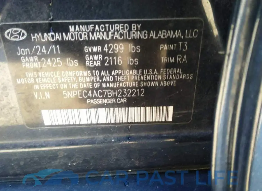 5NPEC4AC7BH232212# 9