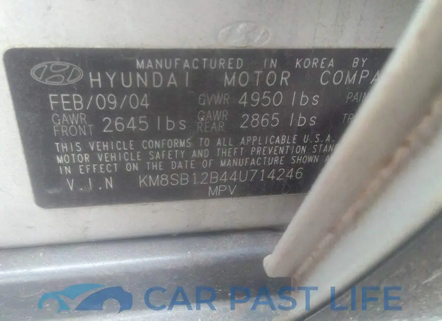 KM8SB12B44U714246# 9
