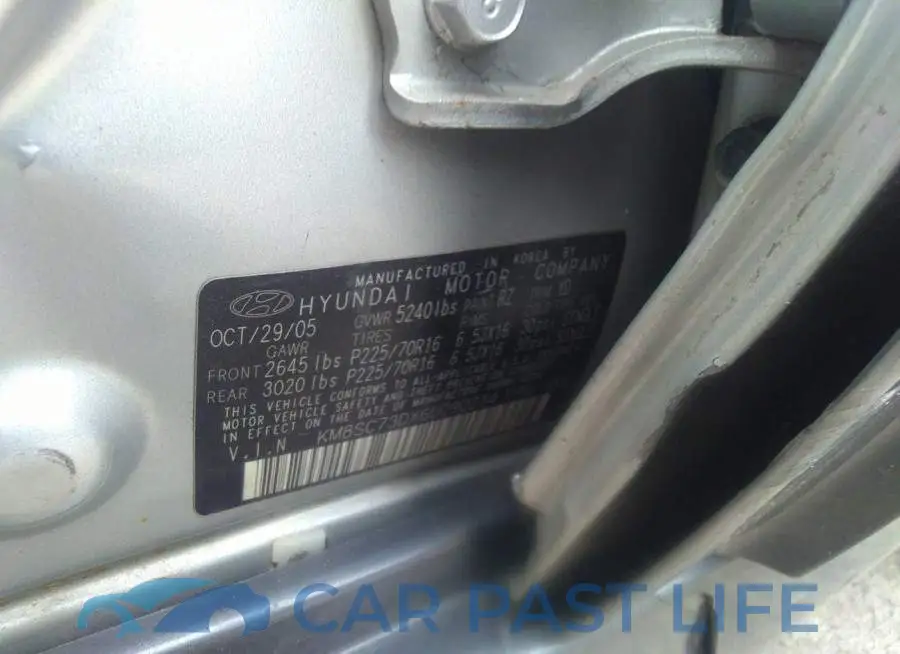 KM8SC73DX6U090214# 9