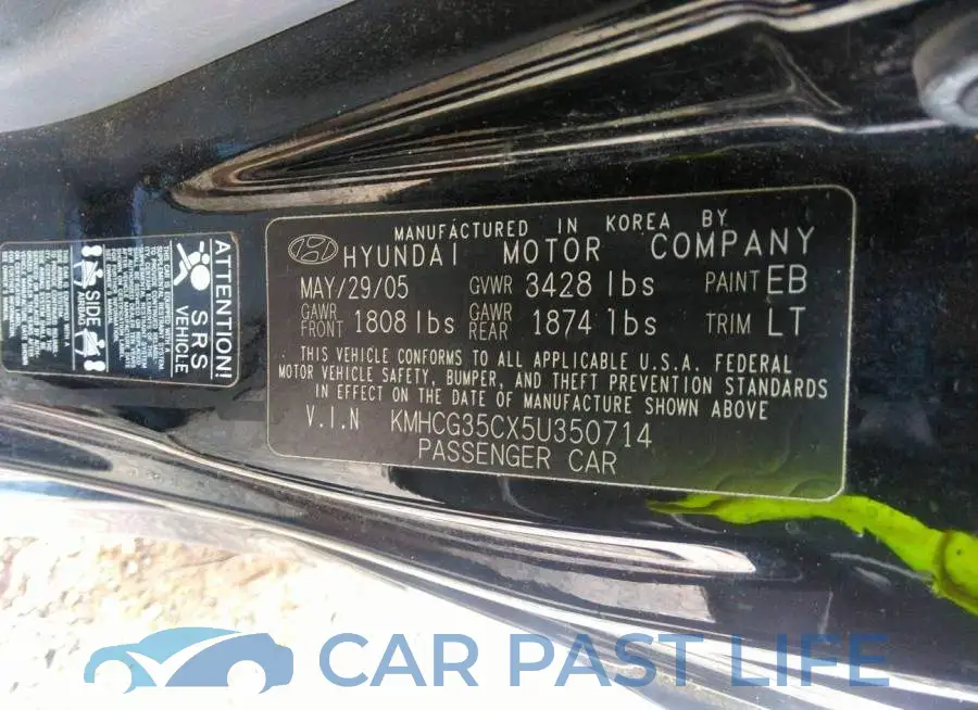 KMHCG35CX5U350714# 9