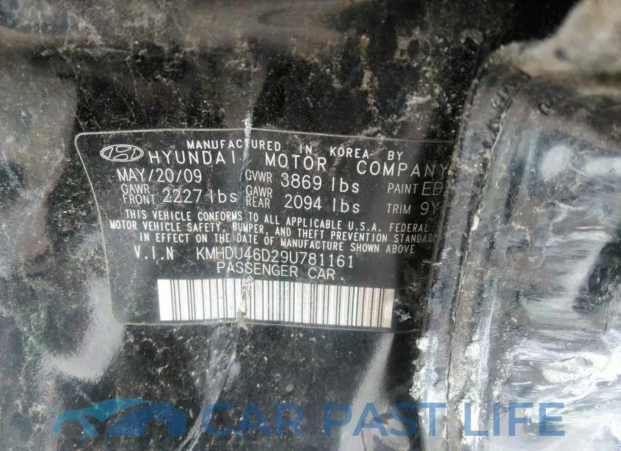 KMHDU46D29U781161# 9