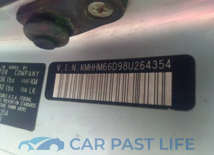 KMHHM66D98U264354# 9