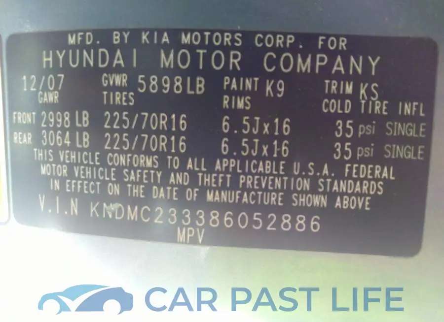 KNDMC233386052886# 9