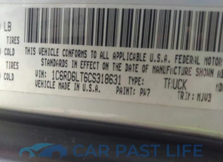 1C6RD6LT6CS318631# 9
