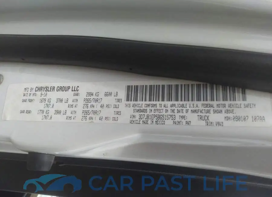 3D7JB1EP5BG515753# 9