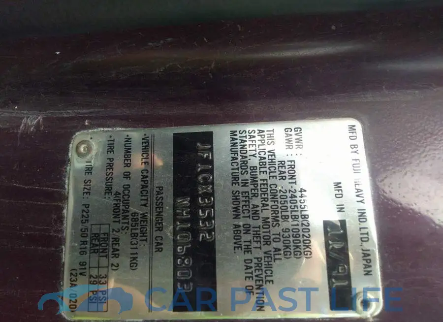JF1CX3532NH106803# 9
