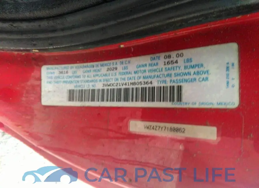 3VWDC21V41M805364# 9