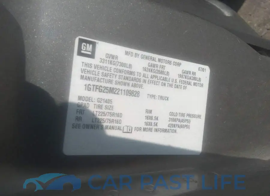 1GTFG25M221109828# 9